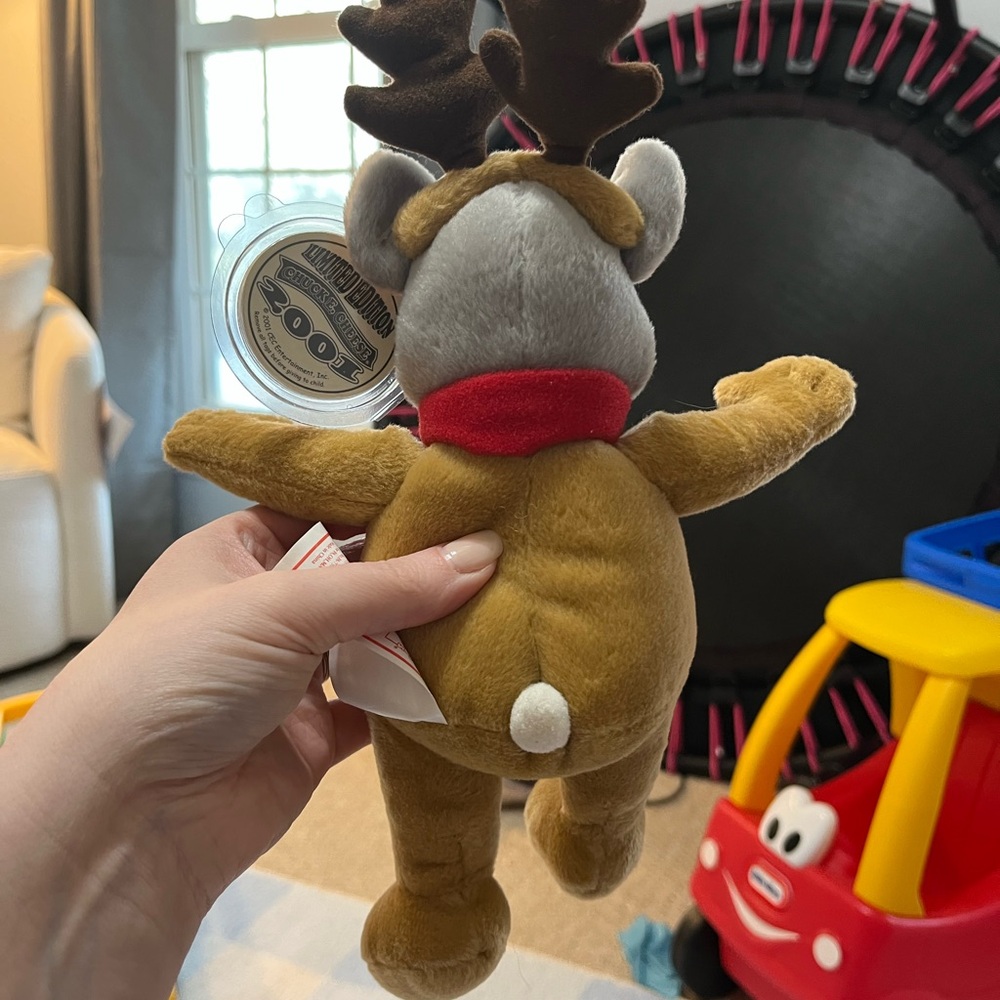 Vintage 2001 Chuck E Cheese a reindeer plush NWT - Picture 5 of 7